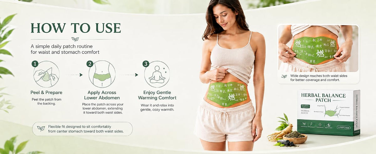 How to use the Herbal Balance Patch
